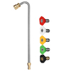Attache de nettoyeur de gouttière pour nettoyeur haute pression Baguette dextension coudée pour le nettoyage de gou