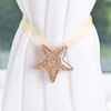 Attache de rideau en ruban en forme détoile brillante,  boucle de rideau de style concis