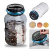 AUD EUR Pound Numérique Coin Comptant Money Saving Box Jar Banque LCD Display Titulaire de la Pièce