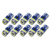 AUDEW 10 pièces 4014 SMD T10 W5W LED feux de gabarit latéraux CANBUS sans erreur 12V 6712K blanc