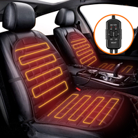 AUDEW 2PCS coussin de siège de voiture chauffant hiver chaud contrôle universel