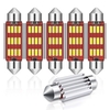 Audew 6PCS 42mm C5W 4014 SMD LED Festoon Dome Lumières Ampoules de plaque dimmatriculation 12V 2.7W 4882K Kit blanc
