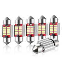 AUDEW 6pcs voiture intérieur Dome ampoules de carte double pointu décodage feux de plaque dimmatriculation extrêmem
