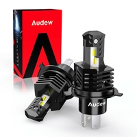 Audew 2 pièces 26W 4800LM 6000K H4 voiture en ligne LED phare extérieur étanche pour le Camping