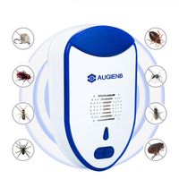 AUGIENB prise électronique ultrasonique dans les moustiques efficaces souris insecte punaise de lit répulsif pour animau