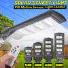 AUGIENB Réverbère à énergie solaire 140/280/420/560LED PIR Capteur de mouvement Lampe de jardin extérieure étanche