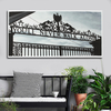 AU Imprimer Mur Décor Noir Porte Blanche Peintures Art Toile Photos Salle Affiche
