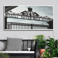 AU Imprimer Mur Décor Noir Porte Blanche Peintures Art Toile Photos Salle Affiche