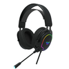 AULA F606 Casque de jeu 3.5mm Filaire 50mm Pilote RGB Lumière Basse Stéréo Surround Sound Casque Léger avec Microphone p