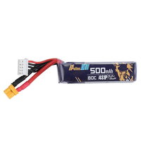 Auline EX 15.2V 500mah 80C 4S HV LiPo Batterie XT30 Prise pour 2.5 pouces 3 pouces cure-dents FPV Racing Drone