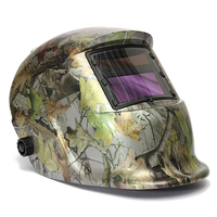 Auto assombrissement réglable solaire casque de soudeur forêt masque camo