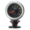 Auto voiture jaune LED rev visage jauge de tachymètre rpm en fibre de carbone