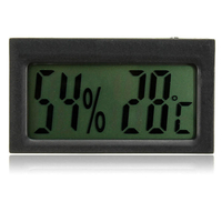 Auto voiture lcd numérique température thermomètre hygromètre humidité