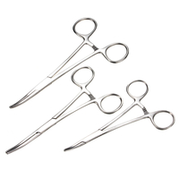 Autobloquant en acier inoxydable droit courbé forceps soins 12.5 / 14 / 16cm