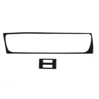 Autocollant de couvercle de panneau de climatisation / CD en fibre de carbone pour Audi A4 A5 B8 2010-2016