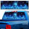 Autocollant de fenêtre de voiture autocollant mural étanche PVC bleu flamant crâne camion décoration