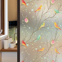 Autocollant de fenêtre mat 3D Colorful Autocollant teinté non adhésif en verre dépoli en verre givré