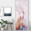 Autocollant De Mur De Porte 3D Réfrigérateur Cerf Autocollant Enveloppe Murale Decal Art Décor Chambre Auto-Adhésive