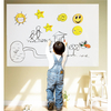 Autocollant de tableau blanc auto-adhésif imperméable mobile enfant effaçable Roll Up Message autocollant de Table mural