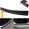 Autocollant En Fiber De Voiturebone Autocollant En Vinyle De Voiture Queue Tronc Sill Plate Bumper Guard Protecteur Couv