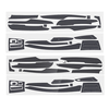Autocollant intérieur en fibre de carbone LHD vinyle pour BMW X5 X6 2015-2018
