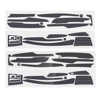 Autocollant intérieur en fibre de carbone LHD vinyle pour BMW X5 X6 2015-2018