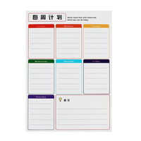 Autocollant magnétique pour réfrigérateur effaçable mensuel calendrier hebdomadaire autocollant de calendrier aimants po