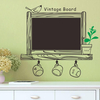 Autocollant mural amovible Cuisine ChalkBoard Autocollant Sticker Décor Blackboard Oiseau Autocollant Décorations