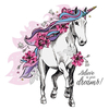 Autocollant mural amovible en PVC de cheval de course magique,  décalcomanies de chambre denfants