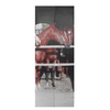 Autocollant mural de porte de cheval créatif 3D stickers muraux auto-adhésifs décor à la maison dart