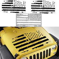 Autocollants américains de décalque de vinyle de panne délectricité de capot de drapeau des Etats-Unis de voiture p