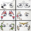 Autocollants de Bindi de sourcil facial Autocollants de corps de tatouage temporaire