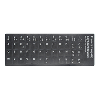 Autocollants de clavier dordinateur portable lisse standard russe français italien arabe espagnol allemand japonais