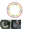 Autocollants de roue de bande de jante de moto bande réfléchissante autocollant de voiture de vélo vert / rouge / jaune