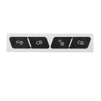 Autocollants de voiture de réparation de bouton de commutateur de serrure de porte noir mat pour Mercedes Benz W204 C300