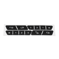 Autocollants de voiture de réparation de bouton de commutateur de serrure de porte pour Mercedes W204 C300 2008-2014