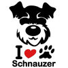 Autocollants pour chiens Schnauzer Autocollants pour camion de voiture Véhicule Moto