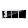 Autocollants pour voiture Film Center Console Wrap Couverture intérieure vinyle pour Tesla modèle 3 noir