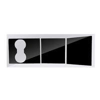 Autocollants pour voiture Film Center Console Wrap Couverture intérieure vinyle pour Tesla modèle 3 noir