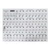 Autocollants clavier de musique et autocollants piano 61 ENSEMBLE DE CLÉS Autocollants stratifiés blancs amovibles
