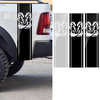 Autocollants de PVC de course de bande de voiture de 97x 25CM autocollants pour Dodge Ram 1500 2500 3500 5.7L DS011