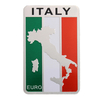 Autocollants de voiture Italie drapeau insigne en aluminium 8x5cm de décoration demblème