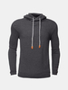 Automne Hiver Polyester Fitness manches longues à capuche Pure Color Sweatshirt décontracté