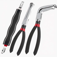 Automotive Disconnect Pliers Set Reliable Carbon Steel Compact Connector Removal Tool for Engine Maintenance