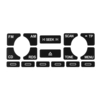 Autoradio stéréo usé Peeling Button Repair Decals Stickers pour Audi A4 B6 B7 A6 A2 A3 8L / P