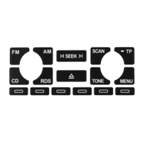 Autoradio stéréo usé Peeling Button Repair Decals Stickers pour Audi A4 B6 B7 A6 A2 A3 8L / P
