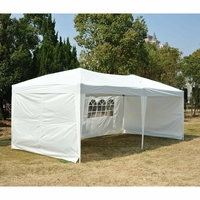 Auvent de mariage non supérieur pour tente de fête avec gazebo de patio de 10 pi x 20 pi avec sac de transport