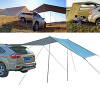 Auvent latéral de voiture auvent imperméable de tente sur le toit résistant aux UV pour les voyages de camping en plein