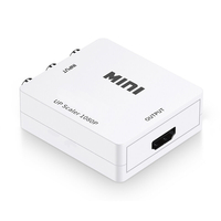 AV to HD Converter HD Adapter Audio and Video Synchronized 1920 * 1080P Video Adapter for DVD VCD Game Consoles