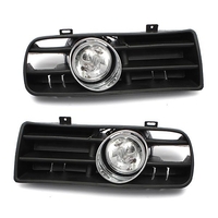 Avant de la voiture lampe de feu de brouillard calandre pour VW Golf 1998-2005 noire